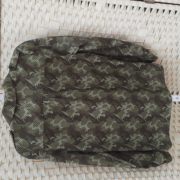 Tommy Hilfiger Camouflage Polka Dot Popover Shirt - Picture 7 of 10